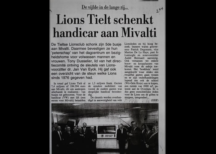 5° busje voor mivalti Tielt 1980