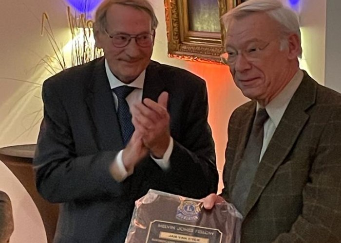 Jan Van Eyck krijgt zijn tweede Melvin Jones award